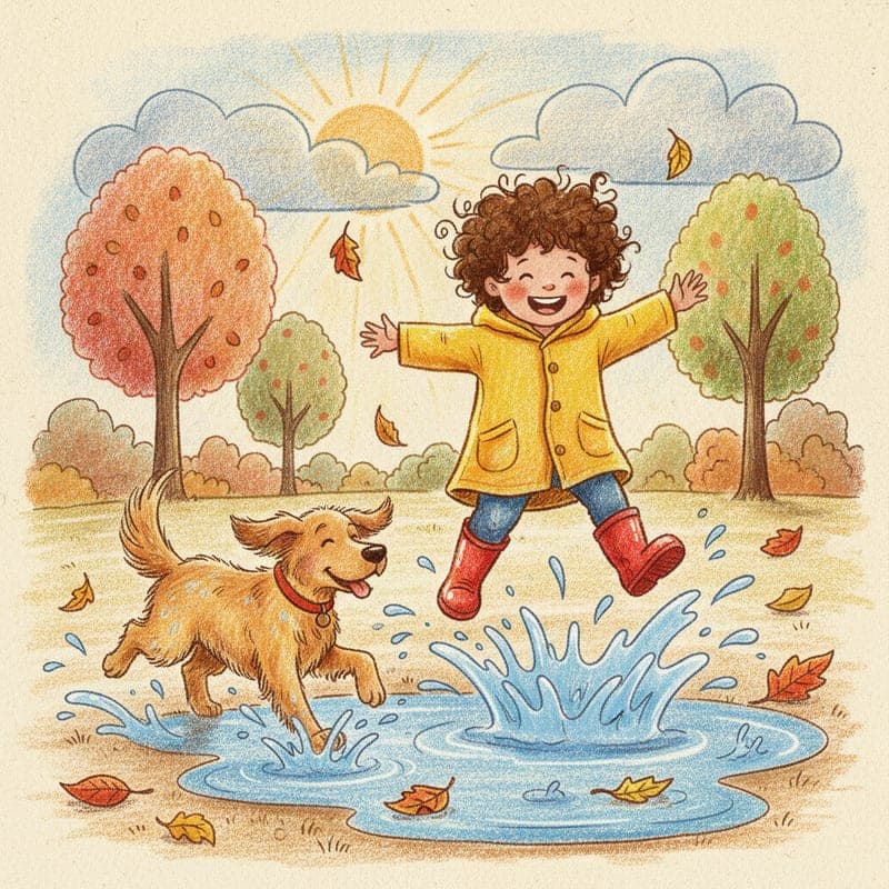 Sample illustration in the Cozy Crayon art style