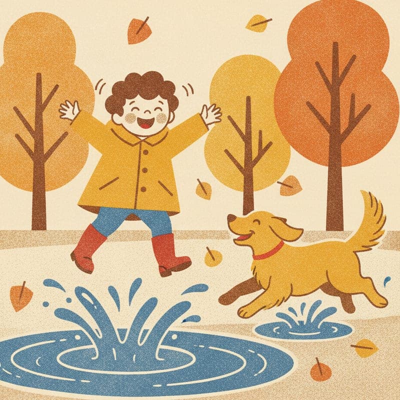 Sample illustration in the Midcentury Print art style