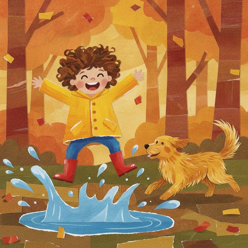 Sample illustration in the Paper Collage art style