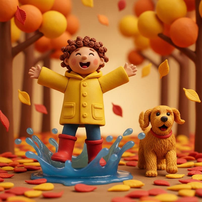Sample illustration in the Clay Stop-Motion art style